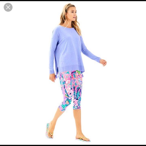 Lilly Pulitzer Periwinkle Damara sweater w/tassels - Picture 2 of 4